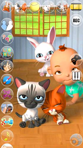 Talking 3 Friends Cats & Bunny Captura de tela 3