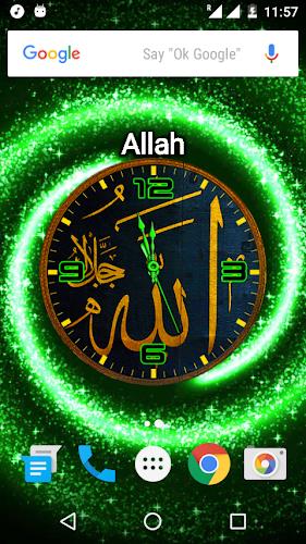 Allah Clock Live Wallpaper Schermafbeelding 2