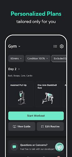 Planfit AI Gym Workout Plans Capture d'écran 3