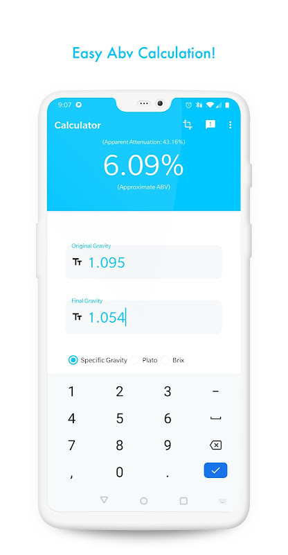 Simple ABV Calculator Screenshot 0