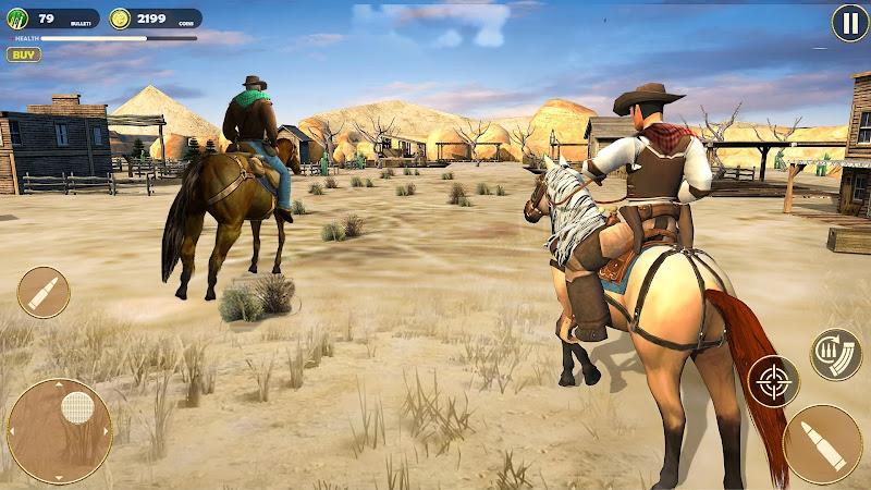 West Cowboy Game : Horse Game Tangkapan skrin 2