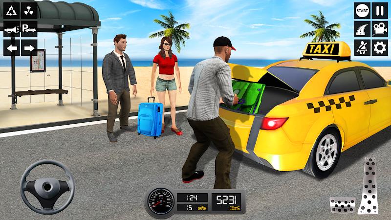 Taxi Simulator 3d Taxi Sim Tangkapan skrin 0