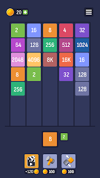 X2: Number Merge Puzzle 2048 Screenshot 1