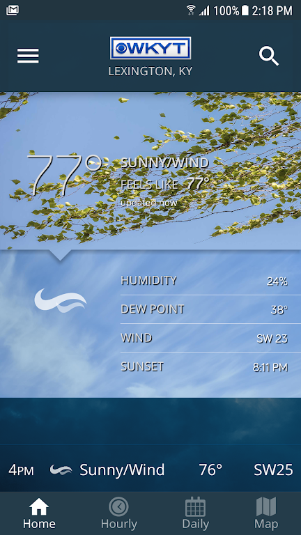 WKYT Weather ဖန်သားပြင်ဓာတ်ပုံ 0