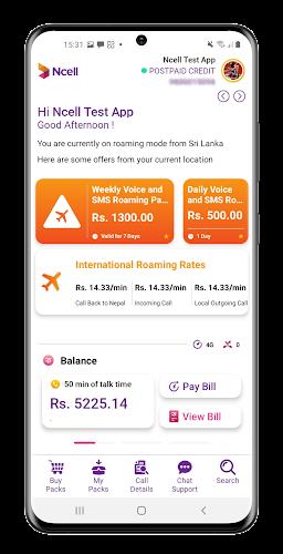 Ncell App: Recharge, Buy Packs Screenshot 1