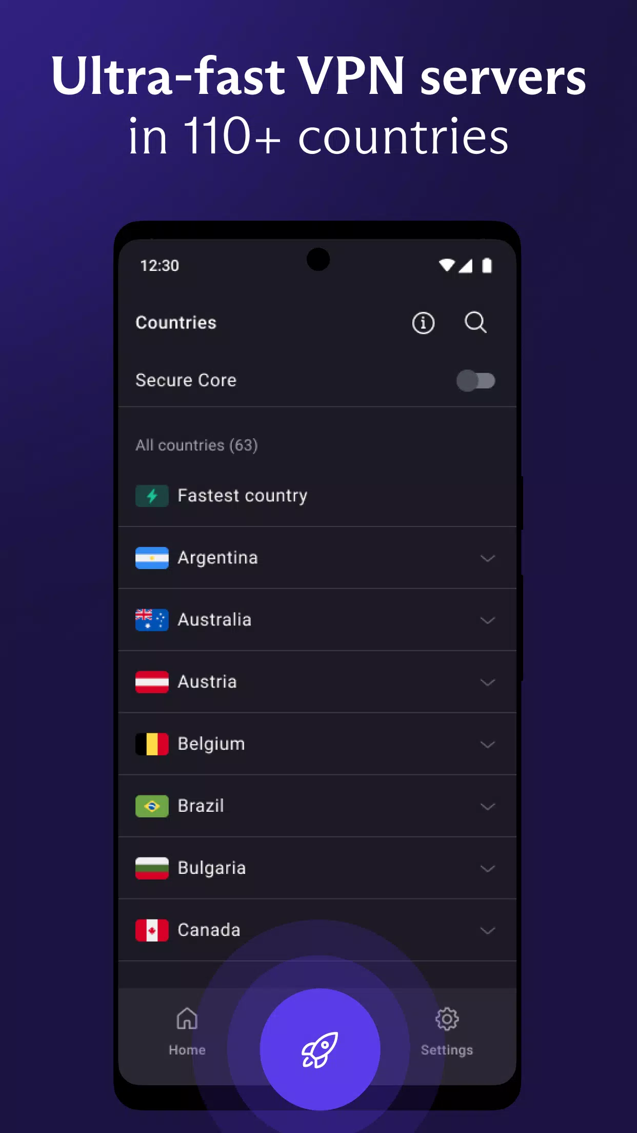 VPN Proton: Fast & Secure VPN Tangkapan skrin 2