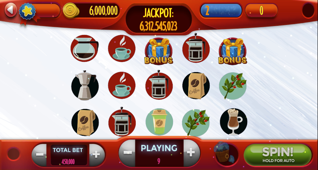 Coffee-Slot Machine Games स्क्रीनशॉट 0