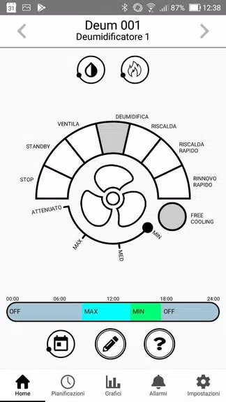 RadiaxWeb Regolazione Screenshot 1