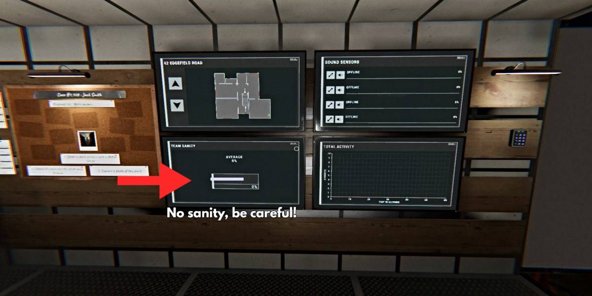 Survival of Monitor Sanity Fittest di Phasmophobia