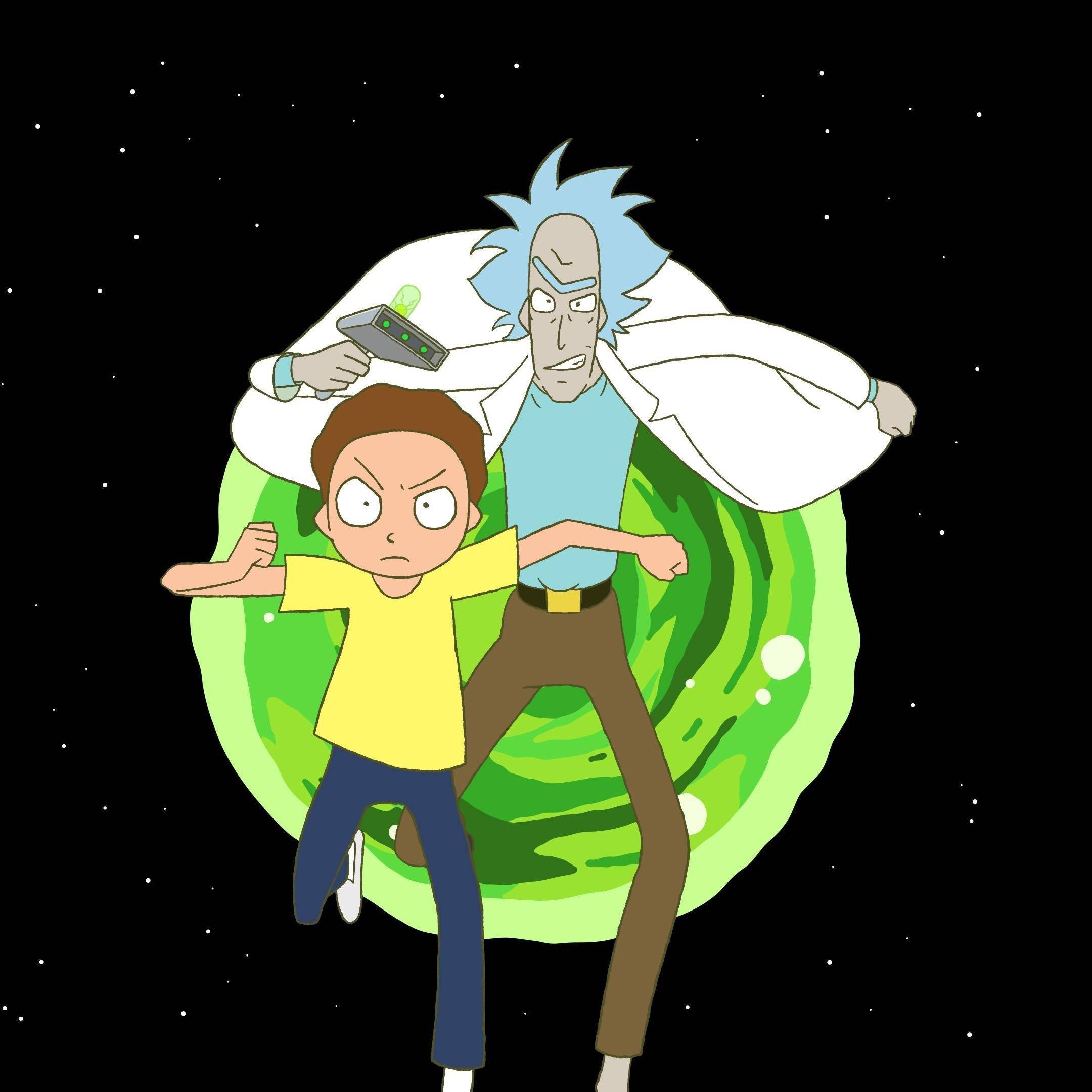 Rick and Morty anime promotional art