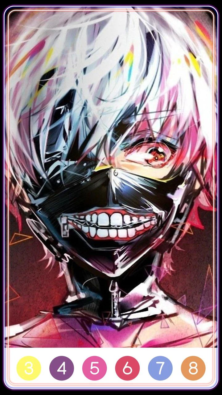 Tokyo Ghoul Paint by Number Capture d'écran 2