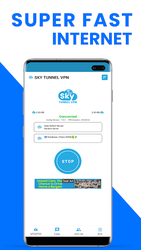 Sky Tunnel VPN Schermafbeelding 1