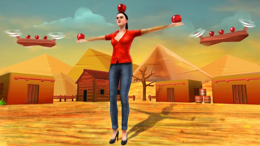Apple Shooter Game - 3D Capture d'écran 2