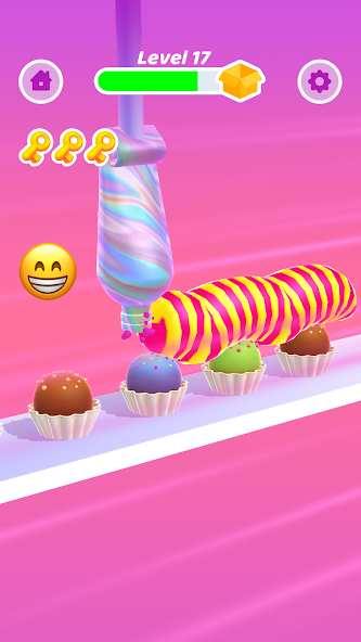 Perfect Cream: Cake Games Mod Tangkapan skrin 2