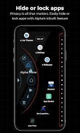 Тема Alpha Hybrid Launcher 4D Скриншот 1