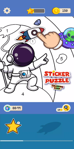 Sticker Puzzle - Coloring Book Screenshot 0