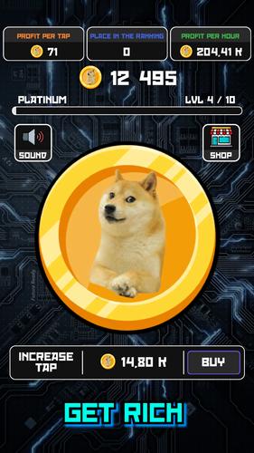 Crypto Clicker Doge Coin Idle Capture d'écran 3