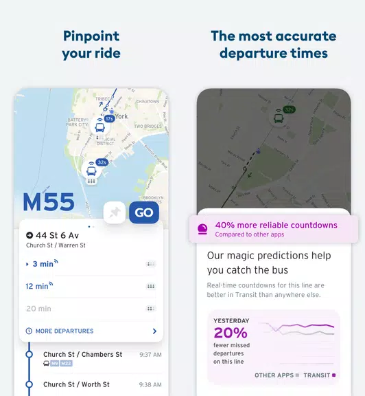 Transit • Subway & Bus Times Скриншот 1