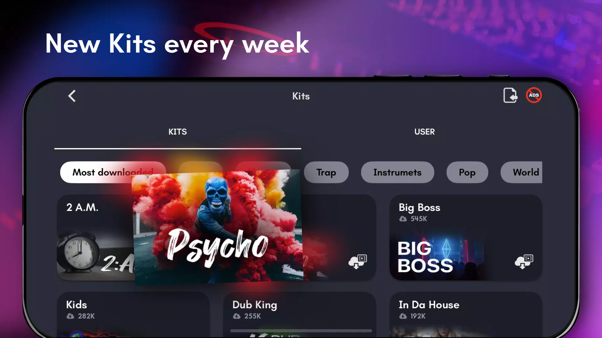 Real Drum Pad: electro beats Captura de tela 1