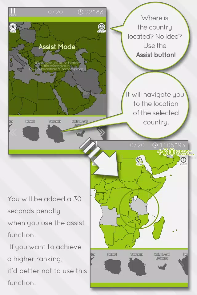 E. Learning World Map Puzzle应用截图第2张