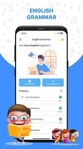 English Grammar (Tenses Test) Ekran Görüntüsü 0