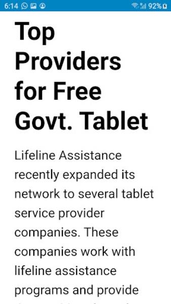 Free Government Tablets Ảnh chụp màn hình 1