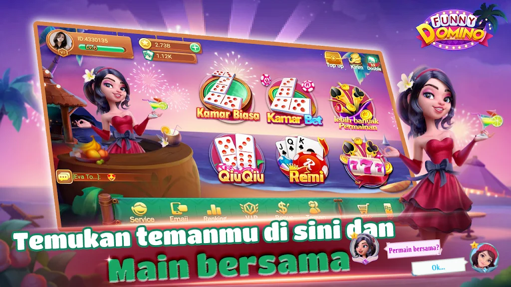 Funny Domino:Gaple QiuQiu应用截图第0张
