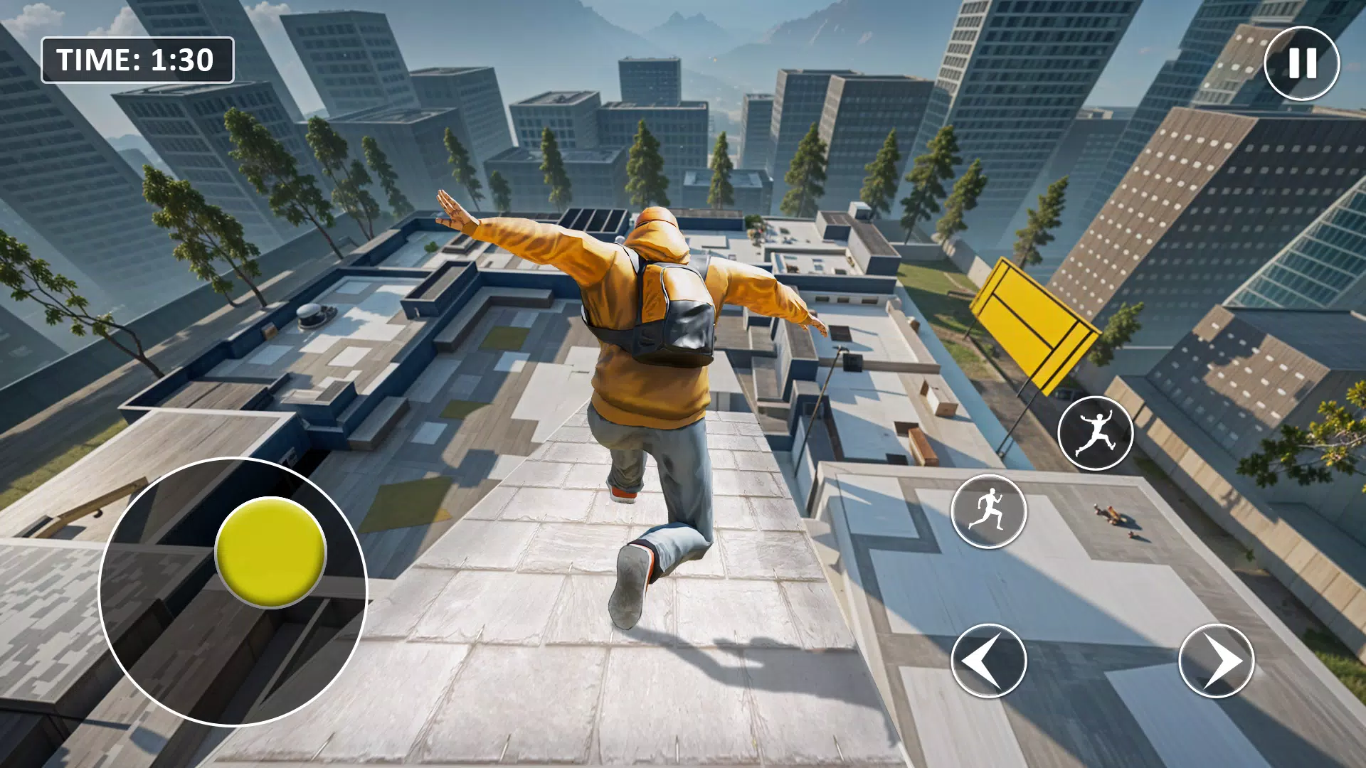 Go Up Rooftop Run Parkour Game Screenshot 0