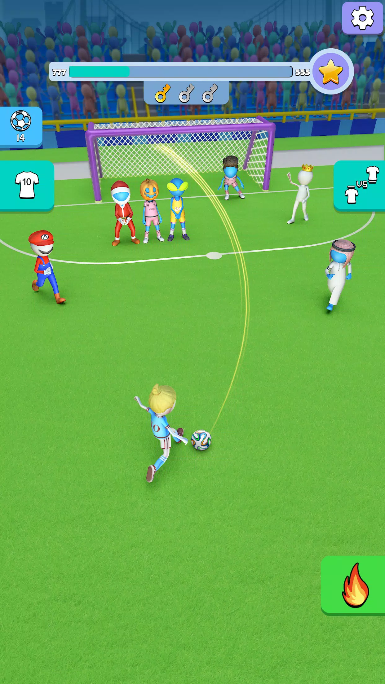 Kick It – Fun Soccer Game Ảnh chụp màn hình 1