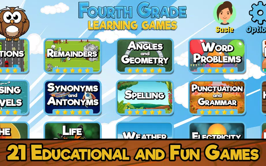 Fourth Grade Learning Games 스크린샷 0