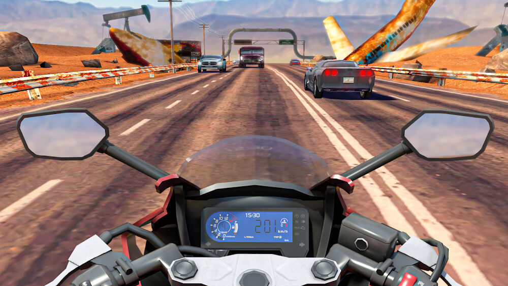 Moto Rider GO: Highway Traffic Mod Captura de pantalla 0