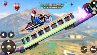 Bike Stunt 3D Simulator Games スクリーンショット 0