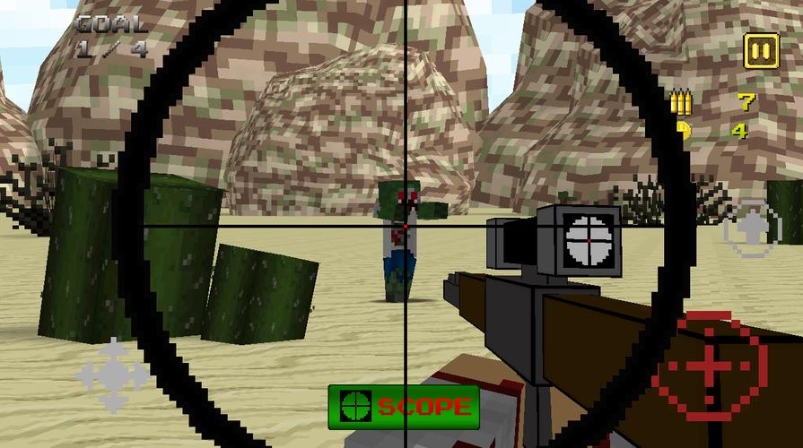 Pixel Sniper 3D Screenshot 2