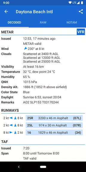 Avia Weather - METAR & TAF Tangkapan skrin 1