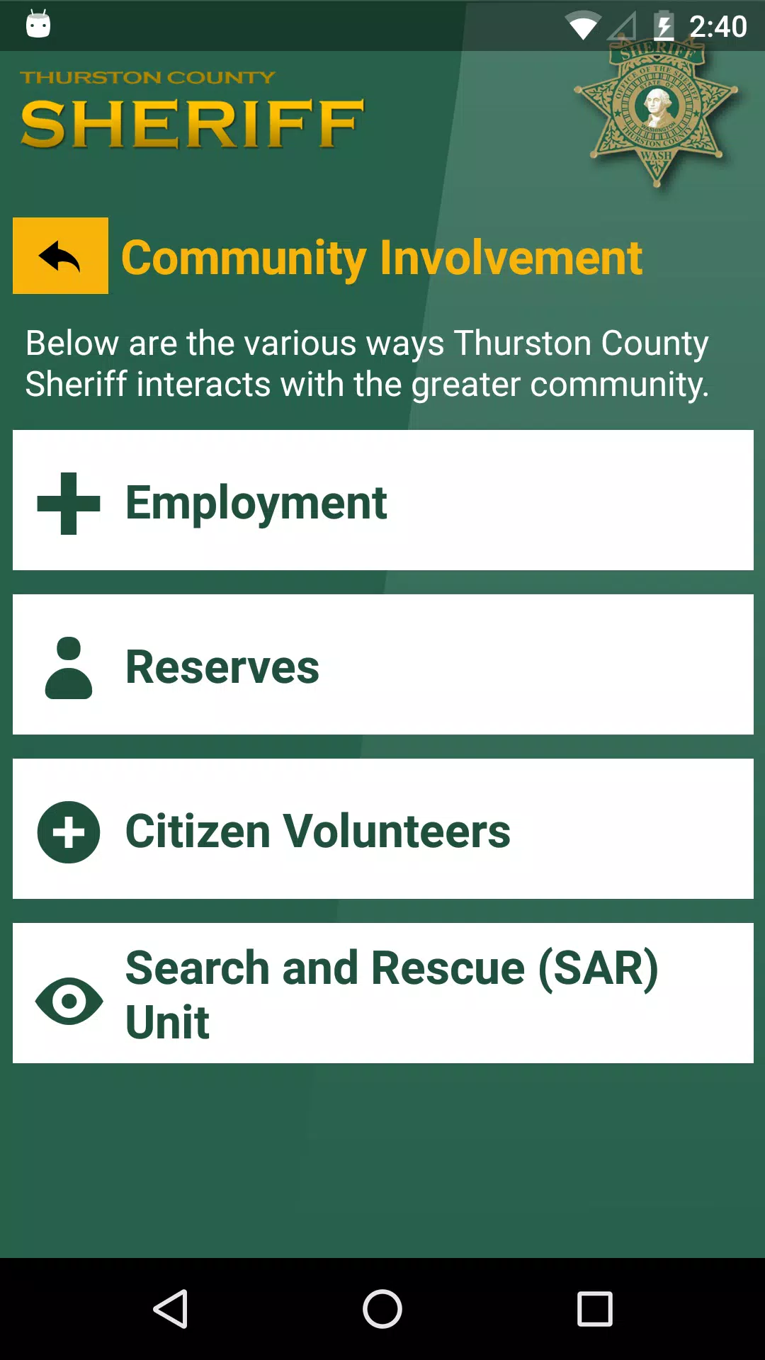 Thurston County Sheriff Tangkapan skrin 3