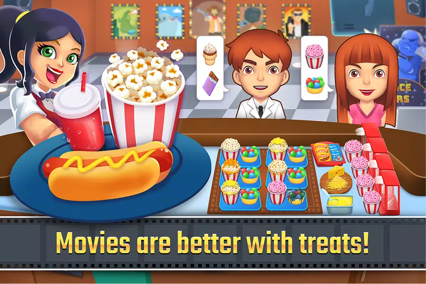 My Cine Treats Shop: Food Game Скриншот 0