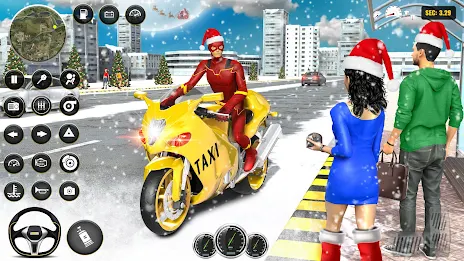 Superhero Bike Taxi Bike Games Zrzut ekranu 0