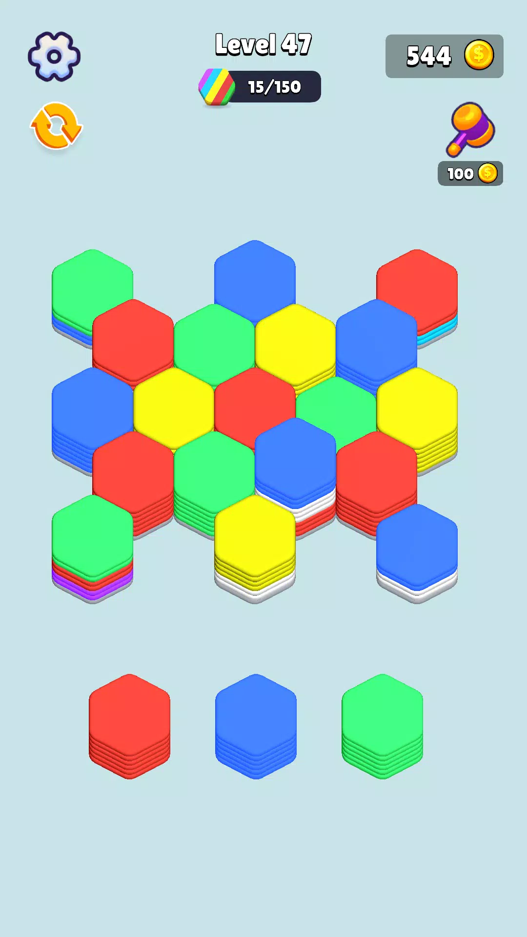 Stack Hexa Sort: Puzzle Match Tangkapan skrin 0