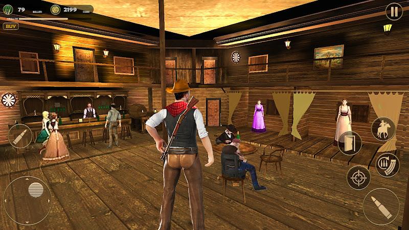 West Cowboy Game : Horse Game Ảnh chụp màn hình 1