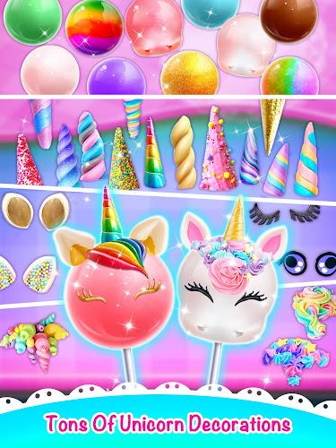 Unicorn Cake Pop - Sweet Food Captura de pantalla 3