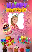 Birthday Photo Frames & Editor Zrzut ekranu 3