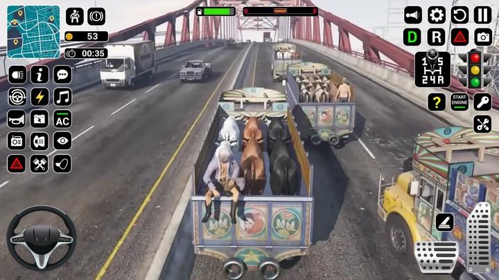 Animal Transport Truck Sim 3D Screenshot 2