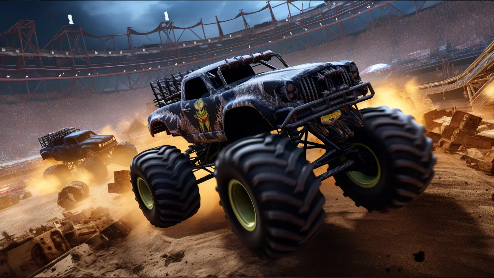 Crazy Monster Truck Games Tangkapan skrin 1