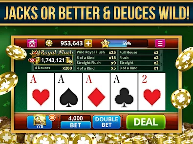 Video Poker Play Poker Offline 스크린샷 1