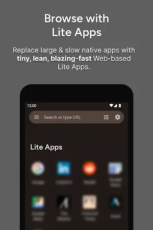 Hermit — Lite Apps Browser Captura de tela 0