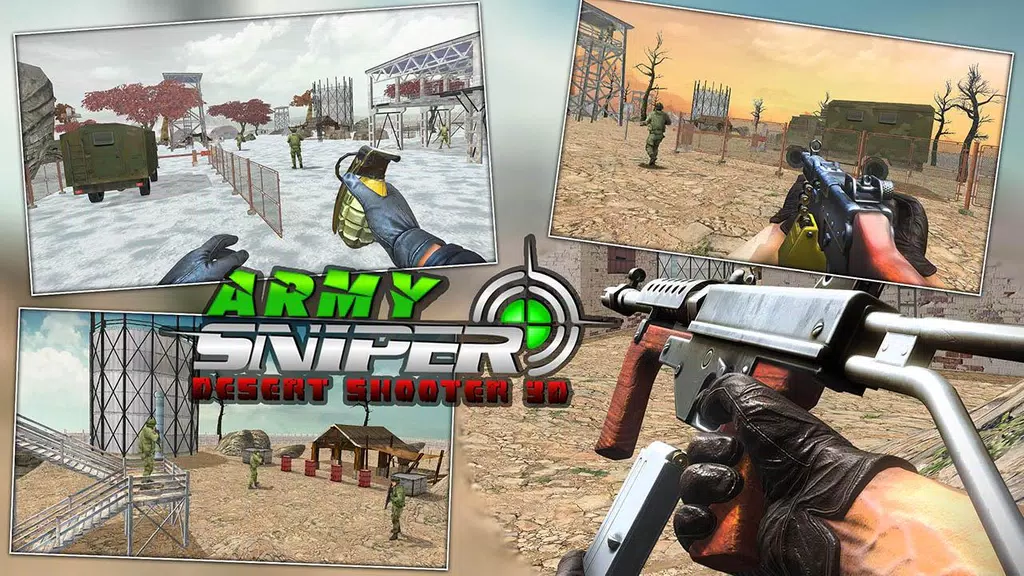 Army Sniper Desert 3D Shooter 2019 Zrzut ekranu 2