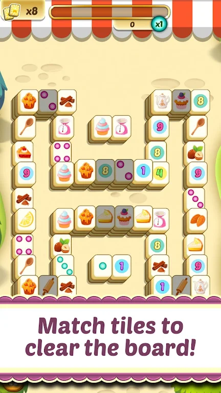 Schermata Mahjong Solitaire Cupcake Bake 0