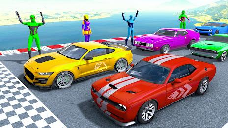 Superhero Game: Ramp Car Stunt स्क्रीनशॉट 0