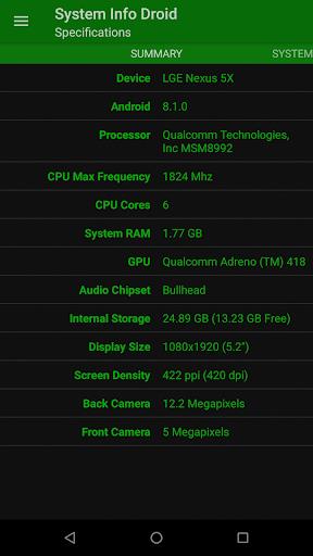 System Info Droid Capture d'écran 0