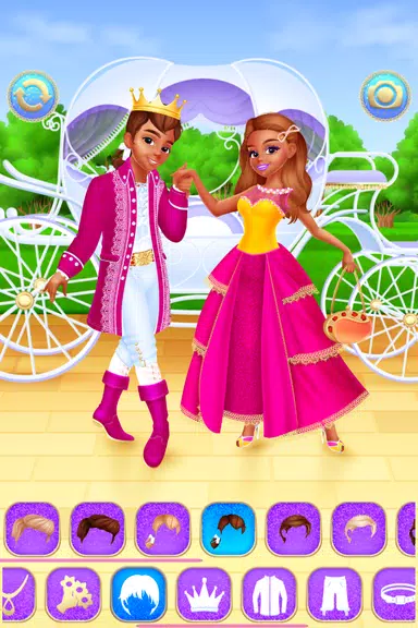 Cinderella & Prince Girls Game ဖန်သားပြင်ဓာတ်ပုံ 3
